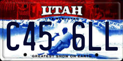UT license plate C456LL
