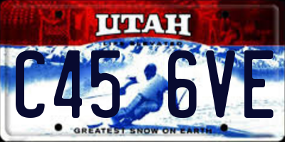 UT license plate C456VE