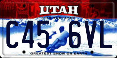 UT license plate C456VL