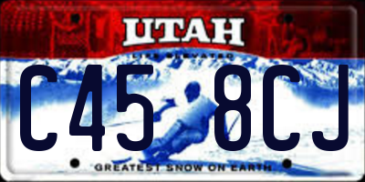 UT license plate C458CJ