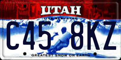 UT license plate C458KZ
