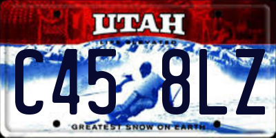 UT license plate C458LZ