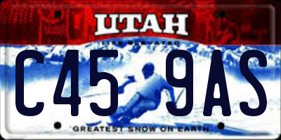 UT license plate C459AS