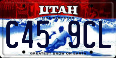 UT license plate C459CL