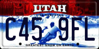 UT license plate C459FL