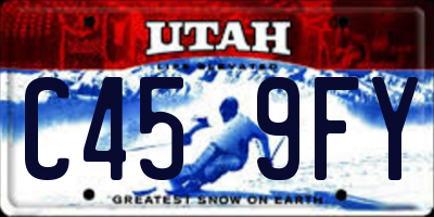 UT license plate C459FY