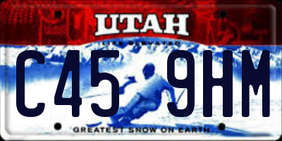 UT license plate C459HM