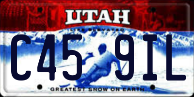 UT license plate C459IL