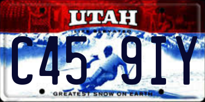 UT license plate C459IY