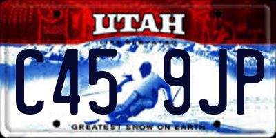 UT license plate C459JP