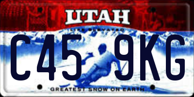 UT license plate C459KG