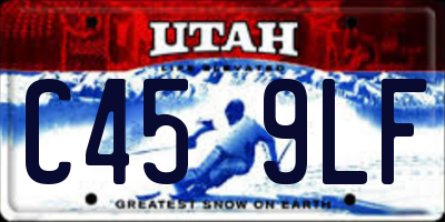 UT license plate C459LF