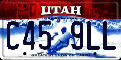 UT license plate C459LL