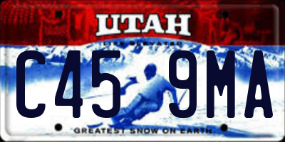 UT license plate C459MA