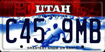 UT license plate C459MB