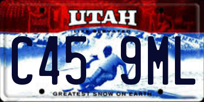 UT license plate C459ML