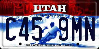 UT license plate C459MN
