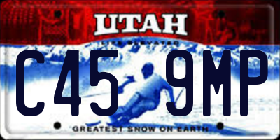UT license plate C459MP
