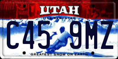 UT license plate C459MZ
