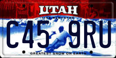 UT license plate C459RU