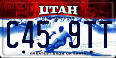 UT license plate C459TT