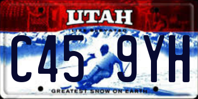 UT license plate C459YH