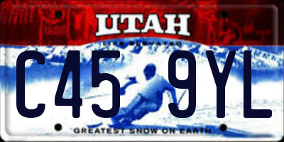 UT license plate C459YL