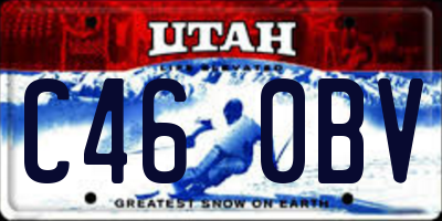 UT license plate C460BV