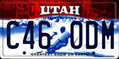 UT license plate C460DM