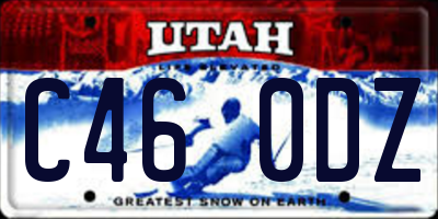 UT license plate C460DZ