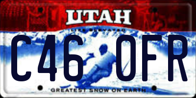 UT license plate C460FR
