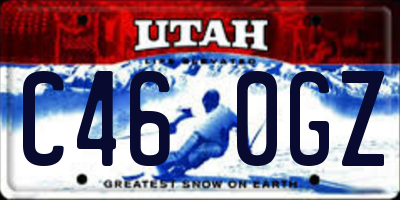UT license plate C460GZ