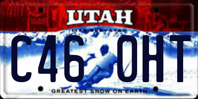 UT license plate C460HT