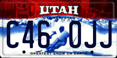 UT license plate C460JJ