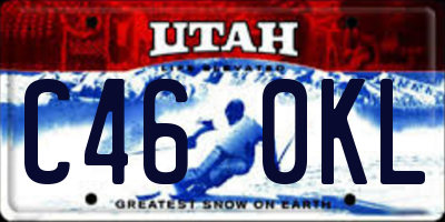 UT license plate C460KL