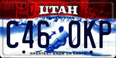 UT license plate C460KP