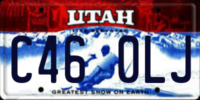 UT license plate C460LJ