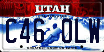 UT license plate C460LW
