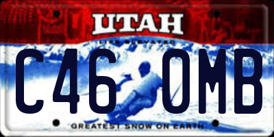 UT license plate C460MB