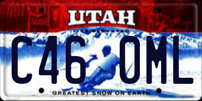 UT license plate C460ML