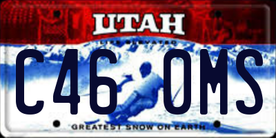 UT license plate C460MS