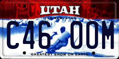 UT license plate C460OM