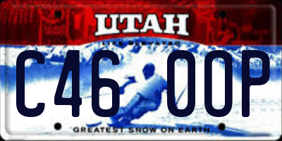 UT license plate C460OP