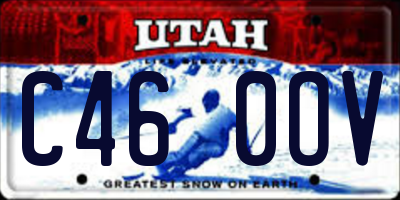 UT license plate C460OV