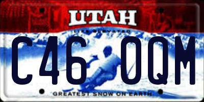 UT license plate C460QM