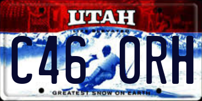 UT license plate C460RH