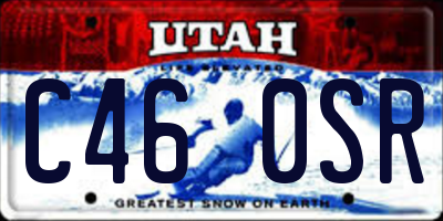 UT license plate C460SR