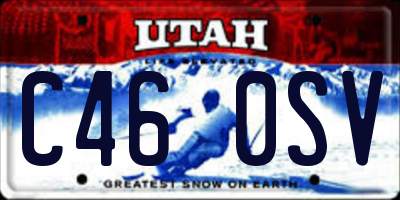 UT license plate C460SV