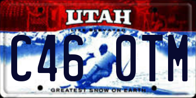 UT license plate C460TM