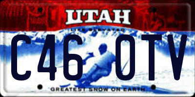 UT license plate C460TV